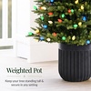image:imageBest Choice Products 45ft Prelit Potted Pencil Christmas Tree w C7 LED Lights Realistic Nostalgic Artificial Lighted Retro Holiday Dcor 175 Twinkling LEDs for Home Porch45ft