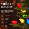 image:imageBest Choice Products 45ft Prelit Potted Pencil Christmas Tree w C7 LED Lights Realistic Nostalgic Artificial Lighted Retro Holiday Dcor 175 Twinkling LEDs for Home Porch6ft