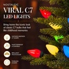 image:imageBest Choice Products 48in Large Artificial PreLit Christmas Wreath with Twinkling C7 Bulbs Retro Spruce Decor Nostalgic Holiday Accent Decoration w 200 LED Lights 714 PVC Tips36in