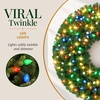 image:imageBest Choice Products 48in Large Artificial PreLit Christmas Wreath with Twinkling C7 Bulbs Retro Spruce Decor Nostalgic Holiday Accent Decoration w 200 LED Lights 714 PVC Tips24in