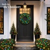 image:imageBest Choice Products 48in Large Artificial PreLit Christmas Wreath with Twinkling C7 Bulbs Retro Spruce Decor Nostalgic Holiday Accent Decoration w 200 LED Lights 714 PVC Tips24in