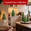 image:imageBest Choice Products 67in Ceramic Christmas Tree Nightlight Plug in Hand Painted Night Lamp Nostalgic Light Holiday Decor  GreenFrosted Green