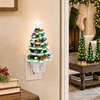 image:imageBest Choice Products 67in Ceramic Christmas Tree Nightlight Plug in Hand Painted Night Lamp Nostalgic Light Holiday Decor  GreenFrosted Green