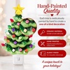image:imageBest Choice Products 67in Ceramic Christmas Tree Nightlight Plug in Hand Painted Night Lamp Nostalgic Light Holiday Decor  GreenGreen