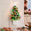 image:imageBest Choice Products 67in Ceramic Christmas Tree Nightlight Plug in Hand Painted Night Lamp Nostalgic Light Holiday Decor  GreenGreen