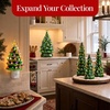 image:imageBest Choice Products 67in Ceramic Christmas Tree Nightlight Plug in Hand Painted Night Lamp Nostalgic Light Holiday Decor  GreenGreen