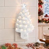 image:imageBest Choice Products 67in Ceramic Christmas Tree Nightlight Plug in Hand Painted Night Lamp Nostalgic Light Holiday Decor  GreenWhite