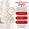 image:imageBest Choice Products 67in Ceramic Christmas Tree Nightlight Plug in Hand Painted Night Lamp Nostalgic Light Holiday Decor  GreenWhite
