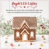 image:imageBest Choice Products Ceramic Gingerbread House Lighted Christmas Decor 7in Prelit LED House Hand Painted Battery Powered Holiday Ginger Bread Decoration Village Home for Mantel1pc