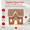 image:imageBest Choice Products Ceramic Gingerbread House Lighted Christmas Decor 7in Prelit LED House Hand Painted Battery Powered Holiday Ginger Bread Decoration Village Home for Mantel1pc