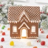 image:imageBest Choice Products Ceramic Gingerbread House Lighted Christmas Decor 7in Prelit LED House Hand Painted Battery Powered Holiday Ginger Bread Decoration Village Home for Mantel1pc