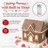 image:imageBest Choice Products Ceramic Gingerbread House Lighted Christmas Decor 7in Prelit LED House Hand Painted Battery Powered Holiday Ginger Bread Decoration Village Home for Mantel1pc