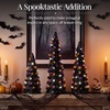 image:imageBest Choice Products Set of 3 Ceramic Christmas Trees PreLit HandPainted Tabletop Pinkmas Holiday Decoration wPink Bulbs LED Lights  PinkBlack W Orange  Purple  White Lights