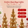 image:imageBest Choice Products Set of 3 Ceramic Christmas Trees PreLit HandPainted Tabletop Pinkmas Holiday Decoration wPink Bulbs LED Lights  PinkGingerbread W White Lights