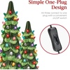 image:imageBest Choice Products Set of 3 Ceramic Christmas Trees PreLit HandPainted Tabletop Pinkmas Holiday Decoration wPink Bulbs LED Lights  PinkGreen W Multicolor Lights