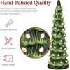 image:imageBest Choice Products Set of 3 Ceramic Christmas Trees PreLit HandPainted Tabletop Pinkmas Holiday Decoration wPink Bulbs LED Lights  PinkGreen W Warm White Lights