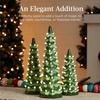 image:imageBest Choice Products Set of 3 Ceramic Christmas Trees PreLit HandPainted Tabletop Pinkmas Holiday Decoration wPink Bulbs LED Lights  PinkGreen W Warm White Lights