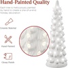 image:imageBest Choice Products Set of 3 Ceramic Christmas Trees PreLit HandPainted Tabletop Pinkmas Holiday Decoration wPink Bulbs LED Lights  PinkWhite W Warm White Lights