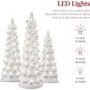 image:imageBest Choice Products Set of 3 Ceramic Christmas Trees PreLit HandPainted Tabletop Pinkmas Holiday Decoration wPink Bulbs LED Lights  PinkWhite W Warm White Lights