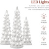 image:imageBest Choice Products Set of 3 Ceramic Christmas Trees PreLit HandPainted Tabletop Pinkmas Holiday Decoration wPink Bulbs LED Lights  PinkWhite W Warm White Lights