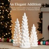 image:imageBest Choice Products Set of 3 Ceramic Christmas Trees PreLit HandPainted Tabletop Pinkmas Holiday Decoration wPink Bulbs LED Lights  PinkWhite W Warm White Lights