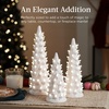 image:imageBest Choice Products Set of 3 Ceramic Christmas Trees PreLit HandPainted Tabletop Pinkmas Holiday Decoration wPink Bulbs LED Lights  PinkWhite W Warm White Lights