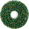 image:imageBest Choice Products 48in Large Artificial PreLit Christmas Wreath with Twinkling C7 Bulbs Retro Spruce Decor Nostalgic Holiday Accent Decoration w 200 LED Lights 714 PVC Tips36in