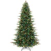 image:imageBest Choice Products 75ft Artificial Prelit Aspen Christmas Tree Multicolored Twinkling C7 LED Lights Slim Premium Lighted Realistic Noble Holiday Decoration LEDs 400 Lights 2136 Tips6ft
