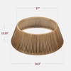 image:imageBest Choice Products 36in Christmas Tree Collar Solid Wood Slatted Tree Skirt Holiday Accessory for Home  ChestnutChestnut