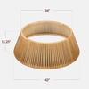 image:imageBest Choice Products 36in Christmas Tree Collar Solid Wood Slatted Tree Skirt Holiday Accessory for Home  ChestnutNatural