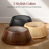image:imageBest Choice Products 36in Christmas Tree Collar Solid Wood Slatted Tree Skirt Holiday Accessory for Home  ChestnutWalnut