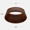 image:imageBest Choice Products 36in Christmas Tree Collar Solid Wood Slatted Tree Skirt Holiday Accessory for Home  ChestnutWalnut