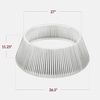 image:imageBest Choice Products 36in Christmas Tree Collar Solid Wood Slatted Tree Skirt Holiday Accessory for Home  ChestnutWhite