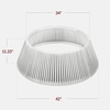 image:imageBest Choice Products 36in Christmas Tree Collar Solid Wood Slatted Tree Skirt Holiday Accessory for Home  ChestnutWhite