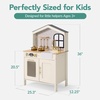 image:imageBest Choice Products Farmhouse Wooden Play Kitchen for Kids Ages 3 PinkCream