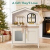 image:imageBest Choice Products Farmhouse Wooden Play Kitchen for Kids Ages 3 PinkCream