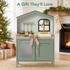 image:imageBest Choice Products Farmhouse Wooden Play Kitchen for Kids Ages 3 PinkGreen