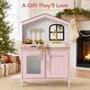 image:imageBest Choice Products Farmhouse Wooden Play Kitchen for Kids Ages 3 PinkPink