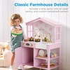 image:imageBest Choice Products Farmhouse Wooden Play Kitchen for Kids Ages 3 PinkRose