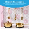 image:imageBest Choice Products Farmhouse Wooden Play Kitchen for Kids Ages 3 PinkRose