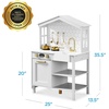 image:imageBest Choice Products Farmhouse Wooden Play Kitchen for Kids Ages 3 PinkWhite