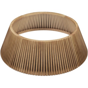image:imageBest Choice Products 36in Christmas Tree Collar Solid Wood Slatted Tree Skirt Holiday Accessory for Home  ChestnutChestnut