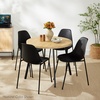image:imageBest Choice Products Round Dining Table wSteel Legs  BlackBlack