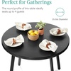 image:imageBest Choice Products Round Dining Table wSteel Legs  BlackBlack