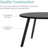 image:imageBest Choice Products Round Dining Table wSteel Legs  BlackBlack