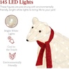 image:imageBest Choice Products 32in 2Piece Lighted Polar Bear Family Large AllWeather PreLit Outdoor Christmas Dcor for Front Yard Lawn w 145 PreStrung LED Lights Zip Ties Ground Stakes  RedWhite